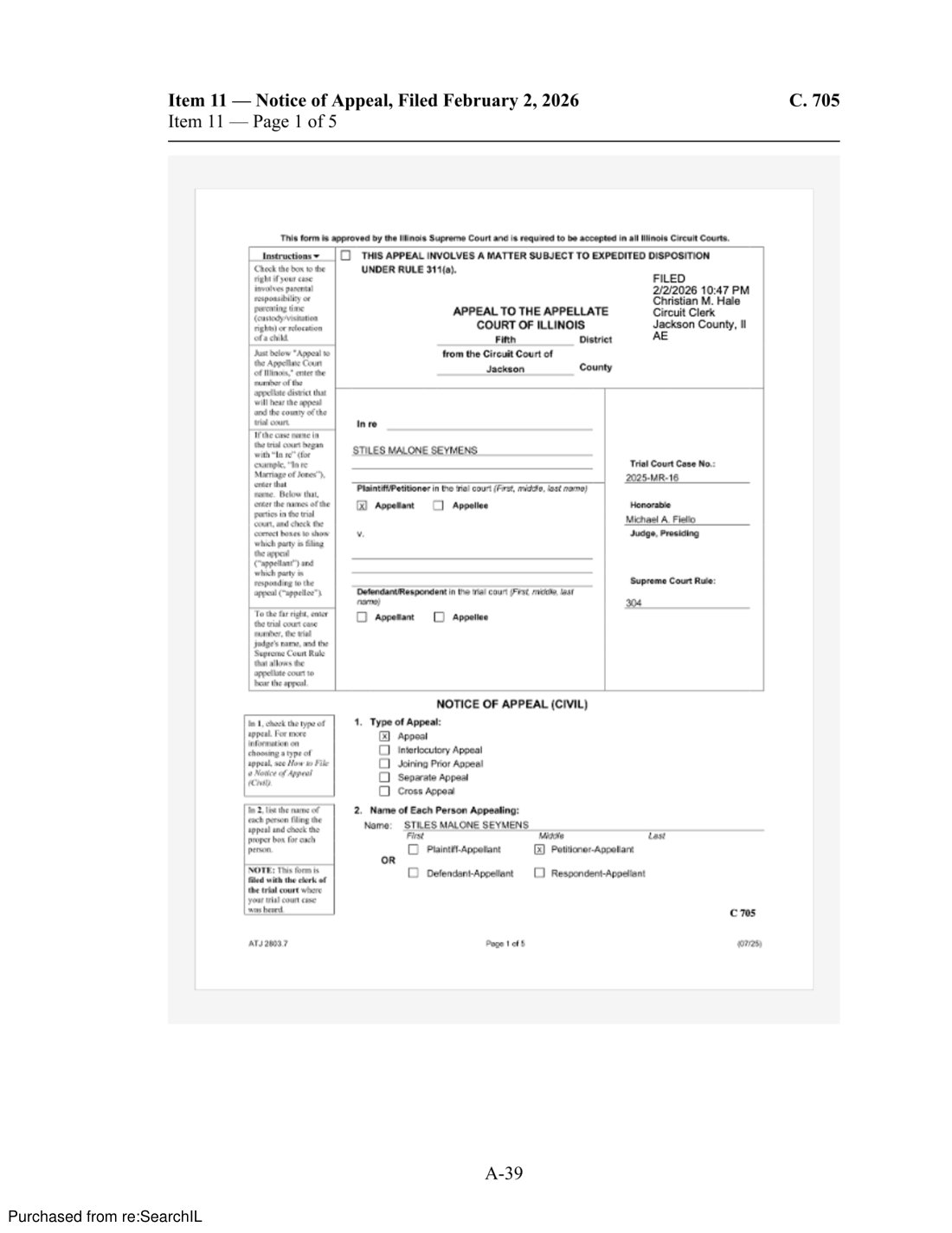 Appendix, page 40 of 44