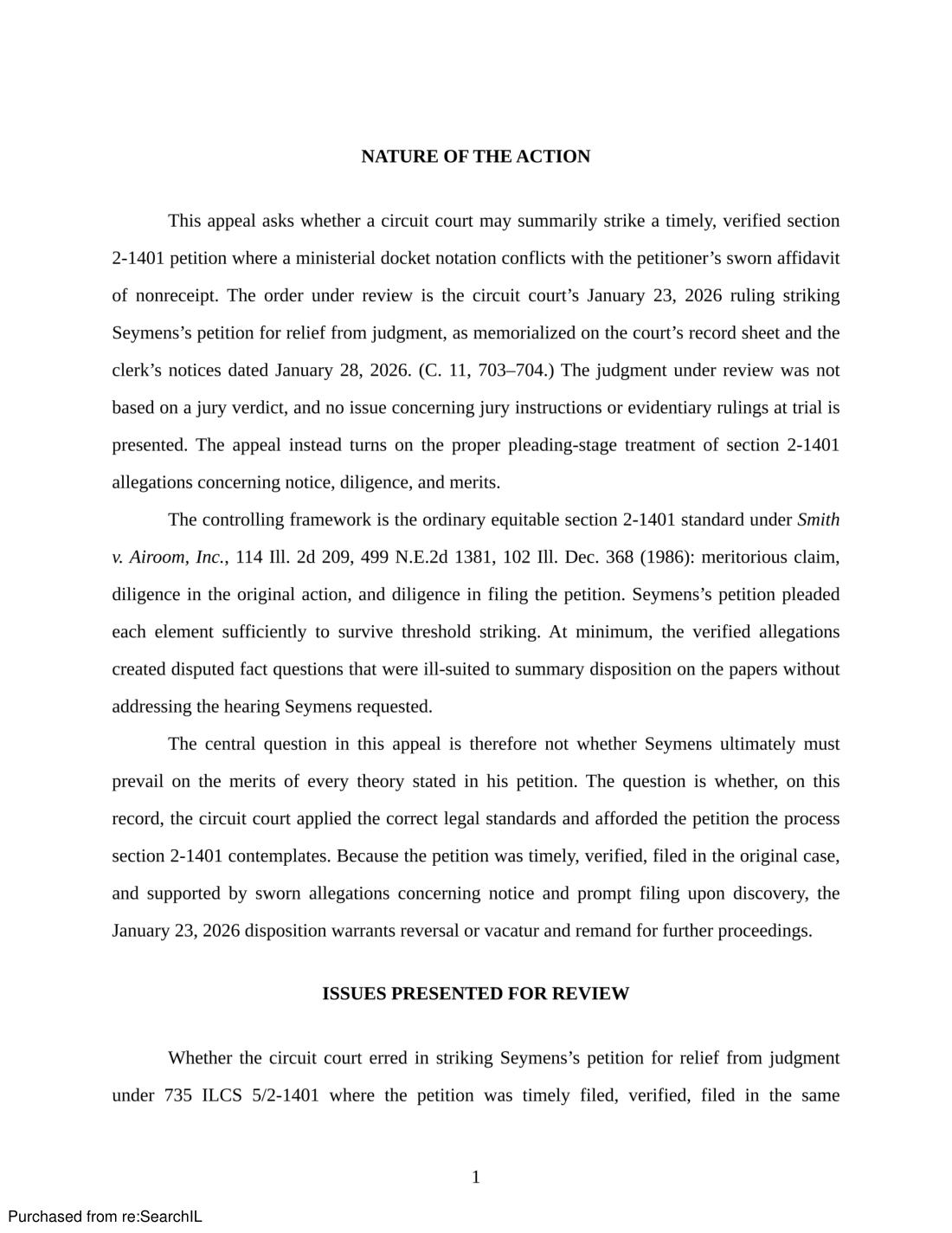 Appellate brief, page 5 of 30