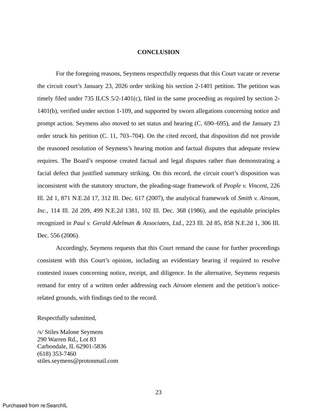Appellate brief, page 27 of 30
