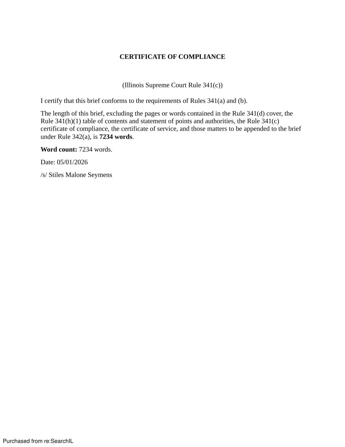 Appellate brief, page 28 of 30